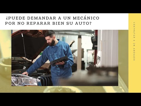 Guía legal: Cómo demandar a un mecánico en USA